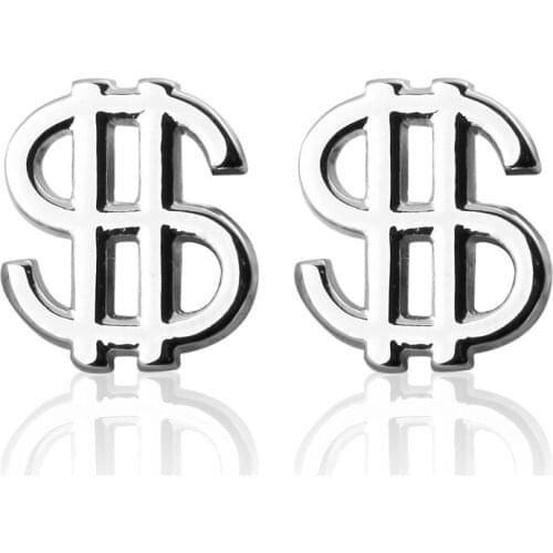 C-MAN Luxury shirt Silvery dollar $ cufflink for mens Brand cuff buttons cuff links High Quality abotoaduras Jewelry