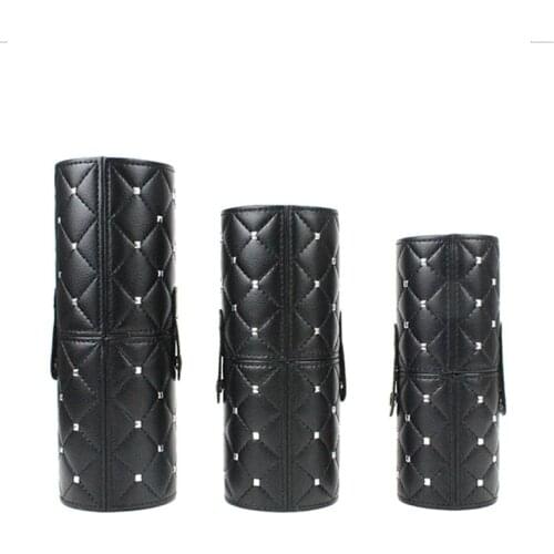 PU Leather Makeup Storage Holder Cosmetic Cup Case Box for Makeup Brush Pen high quality Holder Storage Empty Holder