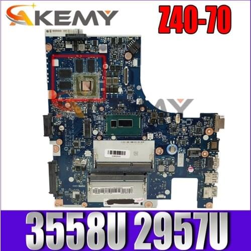 For Z40-70 Laptop Motherboard CPU 3558U 2957U Number SB20F61598 SB20F61588 SB20F61568 SB20F61598 SB20F61548 SB20F61638 NM-A273