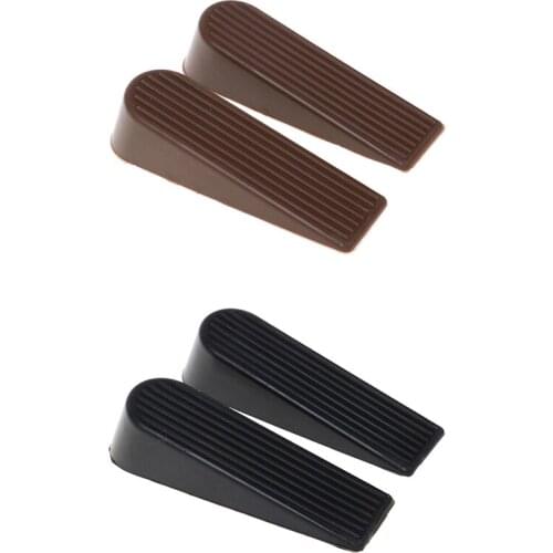 Hot 1Pcs Rubber Block Guard Home Holder Wedge Door Jam Anti Slip Door Stopper Security Door Resistance Environmental Protect