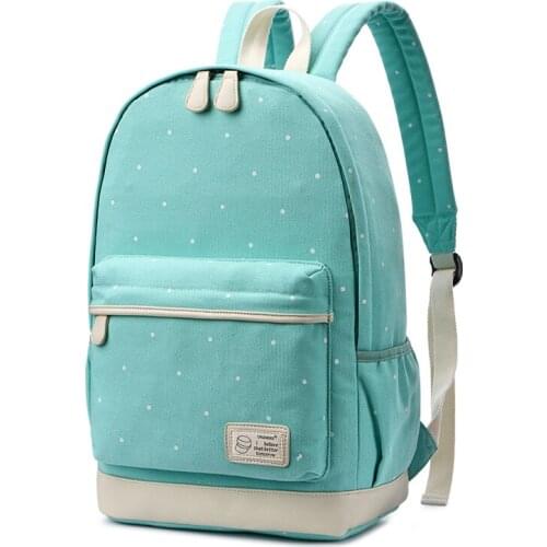 New Korean Cute Girls Kids Canvas Book Bags Teenagers Student Schoolbags Women Laptop Travel Backpack