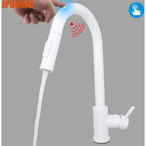 JPOOWU White Kitchen Faucets