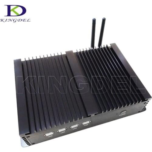 2016 HOT Fanless Mini Industrial Computer Desktop PC, Intel Celeron 1037U CPU 4GB RAM 128GB SSD Dual LAN RS232 USB3.0 WiFi HDMI