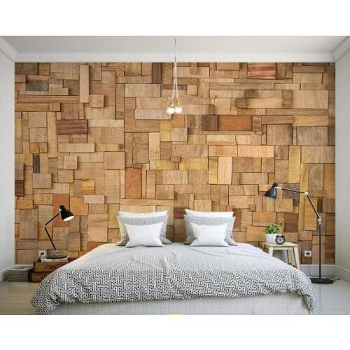 Bacal Custom wallpaper 3d photo murals papel de parede 3D wood creative wall paper living room bedroom restaurant 3d huda