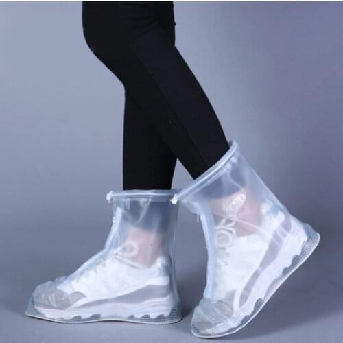 Rainproof Shoe Cover PVC Adult Shoe Cover Waterproof Rainy Day Skid Wear-resistant Thickening Bottom Snowproof Outdoor