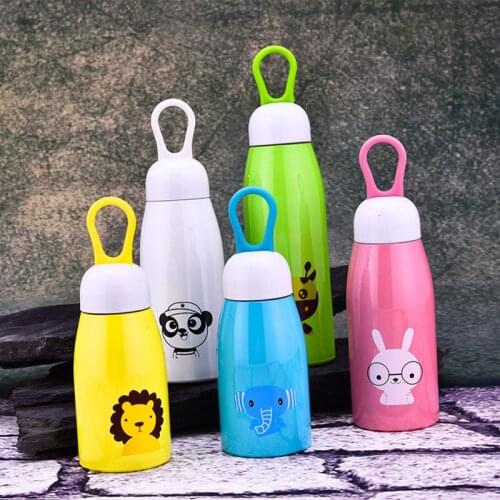 Stainless Steel Thermos Cup Cartoon Child Big Belly Cup Creative Ms Thermos Water Bottles