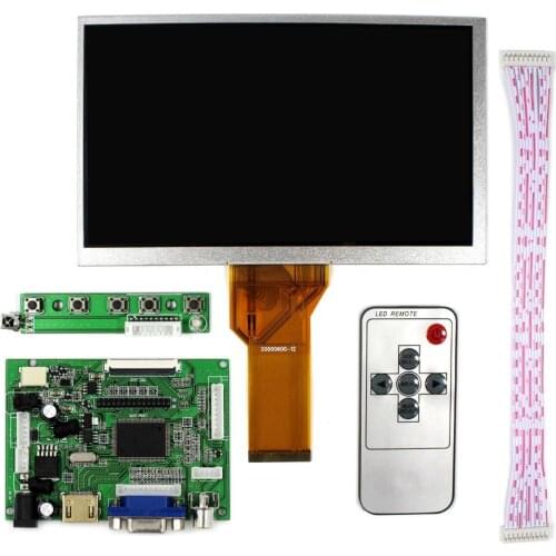 Latumab New 7 inch LCD Screen Display Monitor For Raspberry Pi + Driver Board 800x480 Free shipping