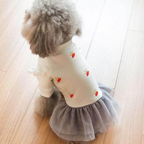 Pet Dog Clothes For Chihuahua Poodle Bichon Schnauzer Pug Small Dog Dress Spring Cute Pet Dress Puppy Clothing