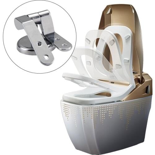 Stainless Steel Seat Hinge Flush Toilet Cover Mounting Connector Toilet Lid Hinge Mounting Fittings Replacement Parts