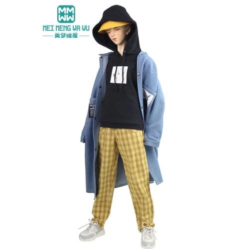 Fits 1/3 68-75cm BJD uncle doll clothes Spherical joint doll Fashion plaid pants