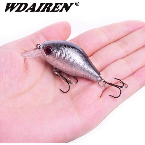 WDAIREN Brand Lifelike Floating Crank Fishing Lure 5.5cm 8g Pesca Wobbler Artificial Hard Bait With Treble Hook Crankbait Tackle