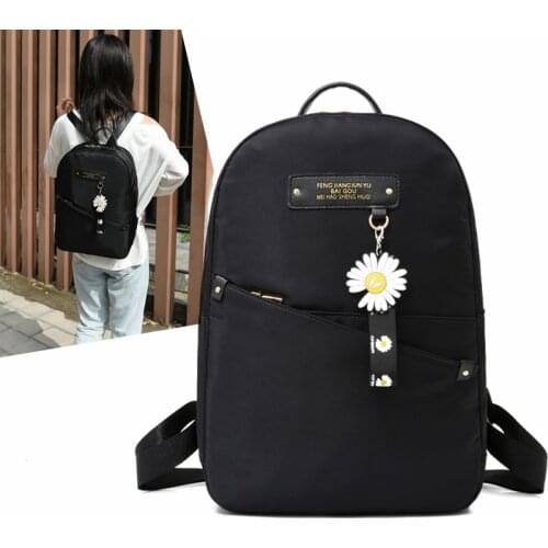 Teenage Girl Ring buckle Portable Travel Bag Female Small Schoolbag Badge Women Backpacks New Lovely Multifunctional Backpack