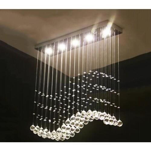 Modern Crystal chandeliers k9 lamps Bar lamp island cabinet crystal chandelier Luxury lights 100% quality assurance