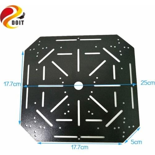 High hardness Steel Panel Tank Frame Chassis Plate Metal Chassis Robotic Car Remote Platform 25*17cm DIY Toy Parts
