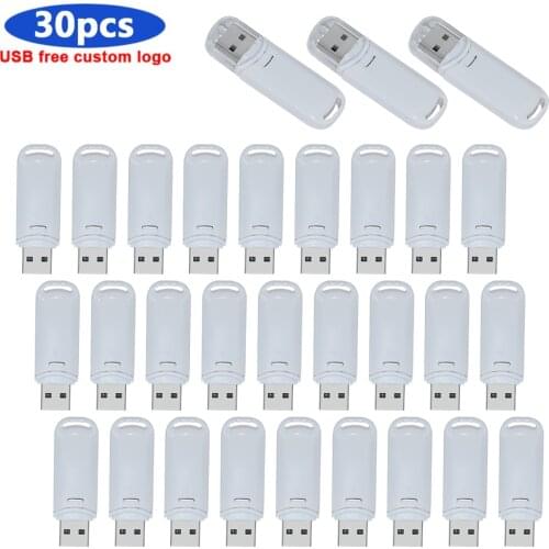 Waterproof 30pcs free logo USB Flash Drive 64GB 4Gb 8gb mini metal Pen drive 8Gb 16Gb 32Gb pendrives 128Gb usb 2.0 gift for PC