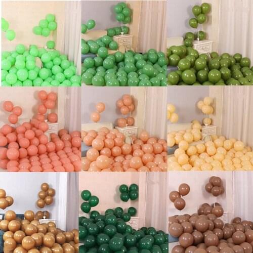 30 50pcs 10 Inch Retro Color Balloon Wedding Boy Girl Birthday Party Balloon Decorations Background Wall Scene Layout Supplies