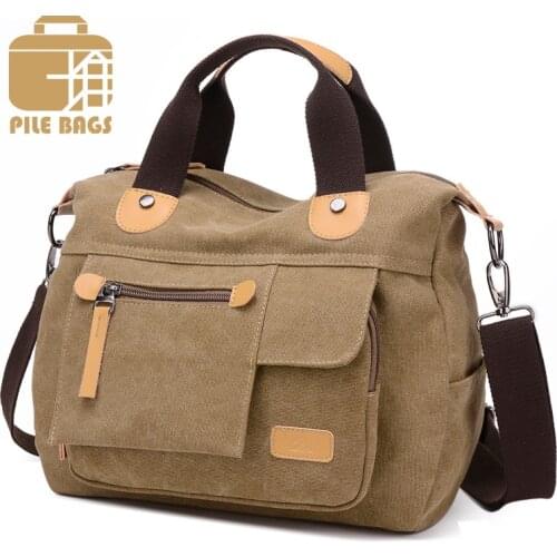 High Quality Canvas Shoulder Bag Women Messenger Bag Korean Luxury Canvas Women Bag Handbag Designer Portable Women Daypack