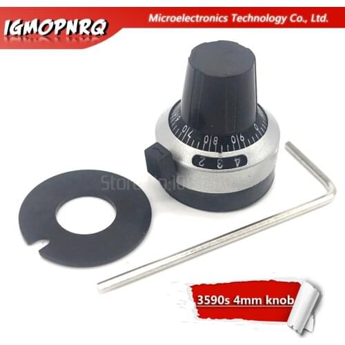 WXD3-13 3590S 4mm Potentiometer Precise Dial knob lockable Hat new original