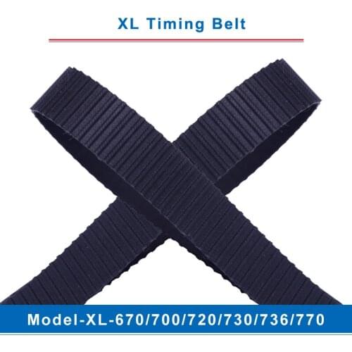 XL timing belt model-670XL/700XL/720XL/730XL/736XL/770XL belt teeth pitch 5.08mm width 10/15mm for XL timing pulley