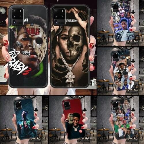 YoungBoy Never Broken Again Phone case For Samsung Galaxy Note 4 8 9 10 20 S8 S9 S10 S10E S20 Plus UITRA Ultra black trend prime