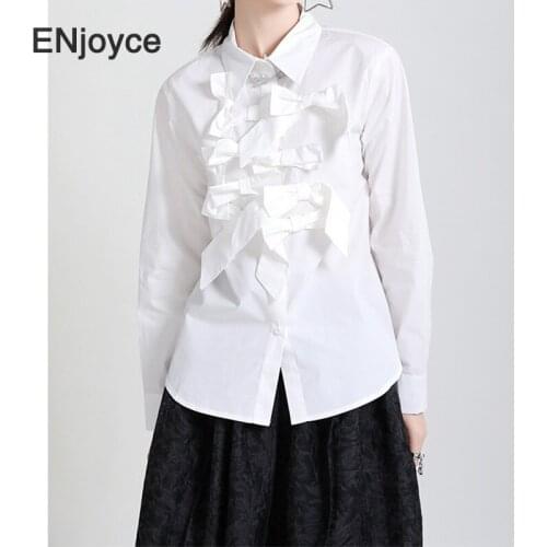 Woman Blouse 2021 Spring New Fashion Bow Stitched Shirt Women Korean Style Vintage Silhouette Long Sleeve Clothes Casual Tops