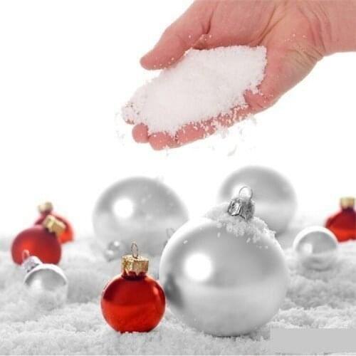 100pc Wholesale Christmas supplies artificial snow magic props snow powder fake snow simulation snow expansion snow pollen