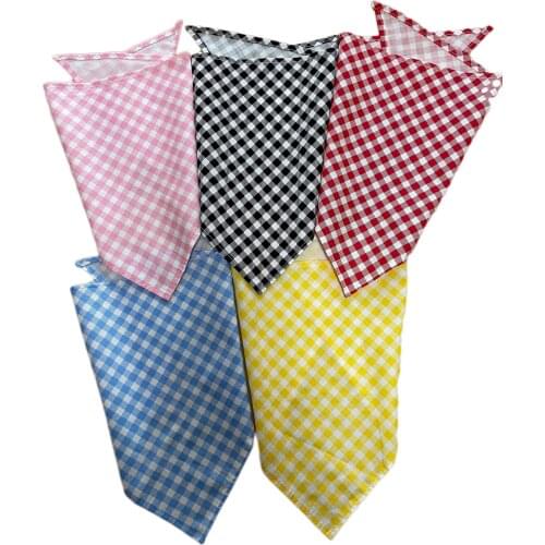 120pcs/lot Plaid Pet Dog Puppy cat cotton bandanas Collar scarf Pet Y8072107 SIZE M:65*42*42cm and 42*28*28cm