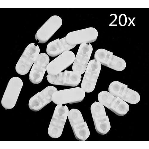 20pcs Vertical Roller Blind Curtain Connector Clips Joiner Curtain Repair Parts Panel Hanger Bracket Set