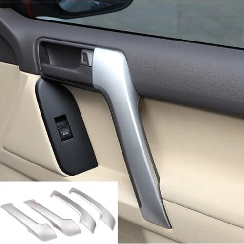 4pcs Car ABS Interior Door Handle Trim For Toyota Land Cruiser Prado FJ150 FJ 150 150 2010-2018 Accessories