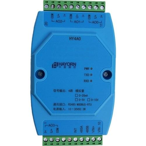485 turn 4-20mA analog output controller 485 transformer current 485 turn 0-10V magnetic dipoll HY4AO