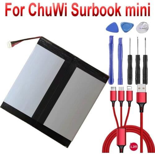 7.4V 4200mAh Li-Polymer NV30140146-2S Battery For ChuWi Surbook mini & CWI540 Tablet PC Accumulator 5-Wire Plug+tools