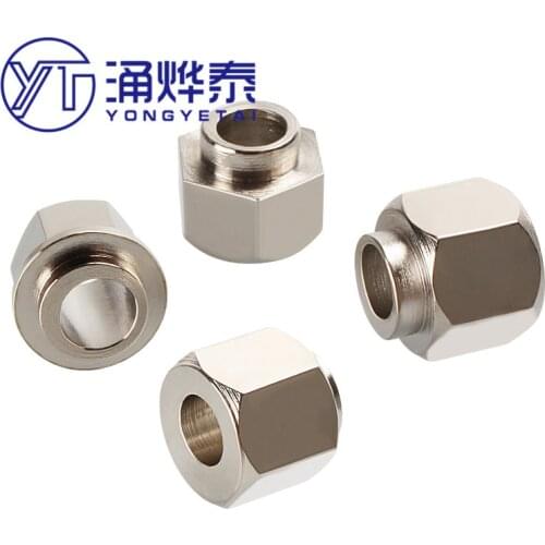 YYT 2PCS 3D printer accessories fasteners nickel-plated eccentric column wheel eccentric nut V groove hexagon nut inner hole 5MM