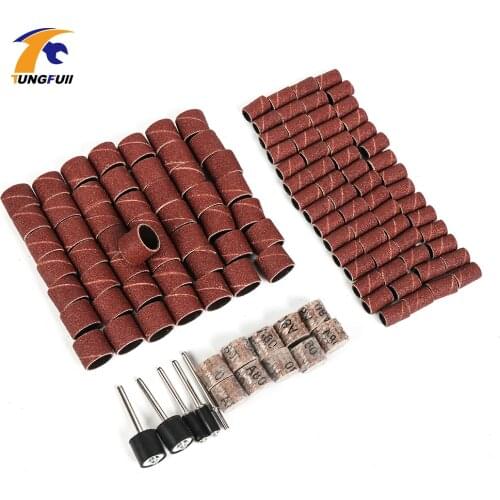 Dutoofree Dremel Accessories Polishing 125PCS Sandpaper Dremel Grinding Wheels Sand Paper DIY Metalworking For Dremel Mini Drill