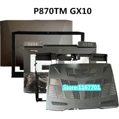 Laptop top/back/bezel/upper/bottom Middle frame case touchpad Cover for clevo P870 P870TM P870TM1-G P870KM P870FM GTX9 GTX10