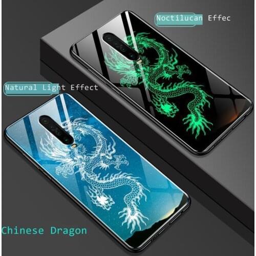 For Xiaomi Redmi k30 5G Case Redmi K20 8A Note 8 7 Pro Bumper Luminous Glass Armor Hard Back Phone Cases For Redmi K30 K20 Cover