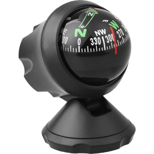 Black Compass Ball Dashboard Mount Navigation for Car Truck Motor Vehicle