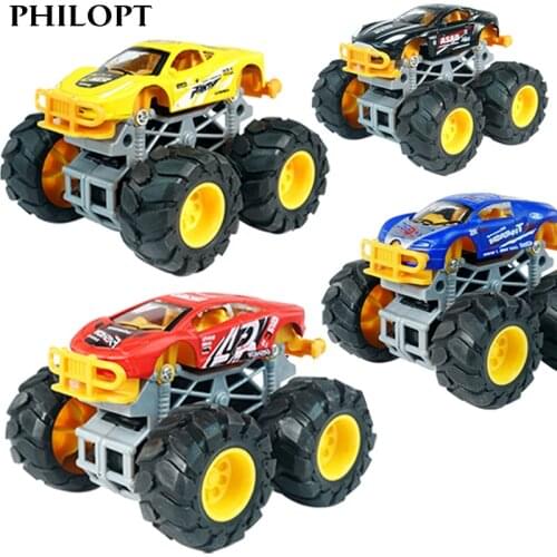 Childrens Car Toy Four-wheel Drive Inertial Off-road Flip Dynamic Stunt Boy Toy Model Off-road Vehicle Kid Toy Toy Car