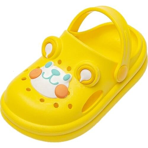 Childrens Hole Shoes Childrens Indoor One-Word Sandals Summer Childrens Home Shoes Bathroom Slippers