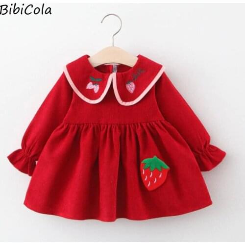 BibiCola Baby Dress Girls Clothes Childrens Lovely Princess Polka Dots Dress Little Girls Dress Birthday Dress for the Baby