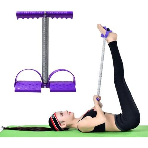 Elastic Sit-Up Pull Rope Spring Tension Band Foot Pedal Abdominal Leg Exerciser Tummy Trimmer Stretching Slimming Training