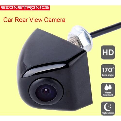 Ezonetronics AHD 170° Wide Viewing Angle Car Truck Reverse Camera Night Vision with 4 LED Light Waterproof Parking Guide Line for Universal