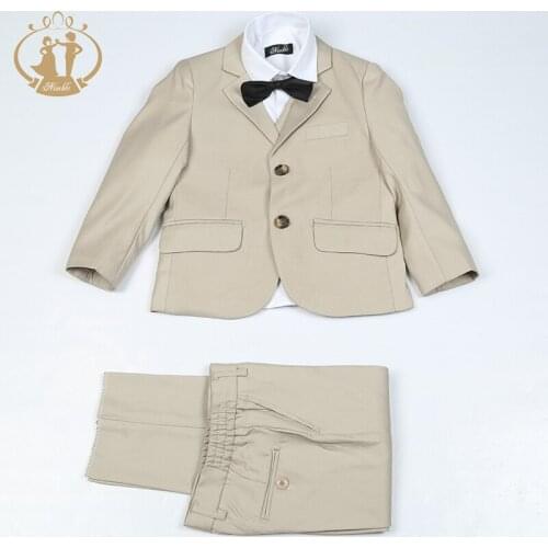 2021 Nimble Set for Boy Costume Enfant Garcon Mariage Boys Sets for Weddings Boy Clothes Garcon Baby Kids Clothes 3 Piece
