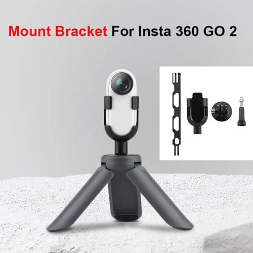 Mount Base Adapter for Insta360 GO 2 Camera Protective Frame Adjustable Angle Bracket Stabilizer for Insta360 GO 2 Extension Arm