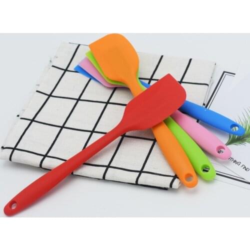 Kitchen Silicone Cream Butter Cake Spatula Mixing Batter Scraper Brush Butter Mixer Cake Brushes Baking Tool Kitchenware