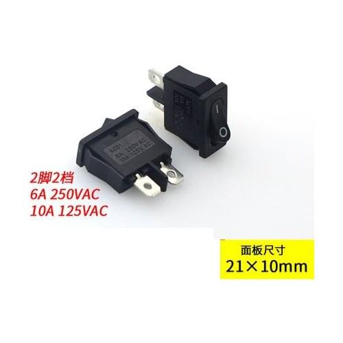 Rocker Switch Boat Switch Power Switch KCD7-101 2 pins Red/Black