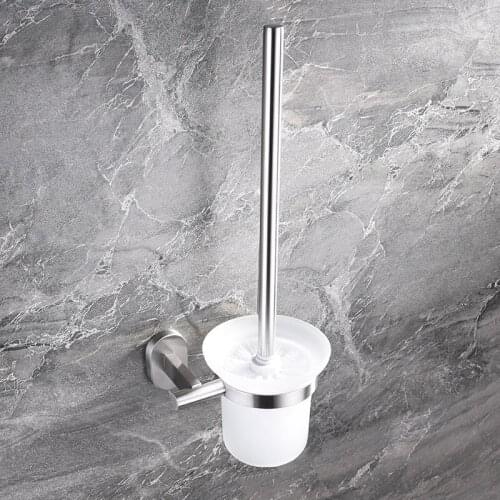 Brushed stainless steel bathroom pendant toilet brush toilet brush bathroom cleaning brush toilet cleaning toilet brush