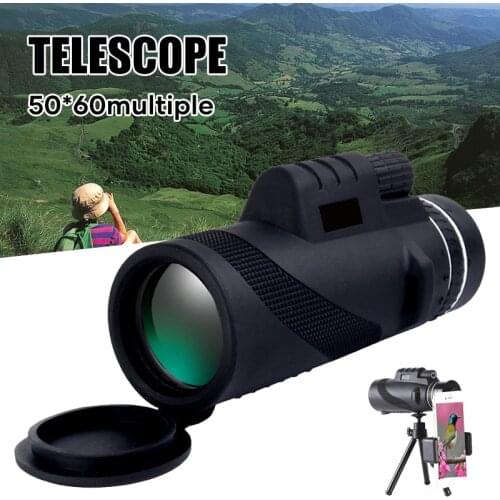 Monocular Telescope 50x60 with Tripod Waterproof Monocular with Clear Prism & Night Vision for Kids SDF-SHIP