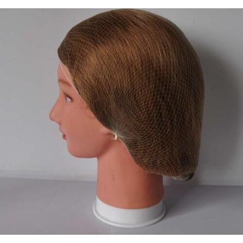 Nylon Hair net fines hair net Nelon with "Elastic edge" blonde color 144pcs/lot