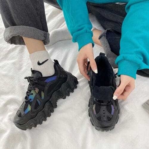 2021 womens spring and autumn new Korean casual simple all-match platform sneakers