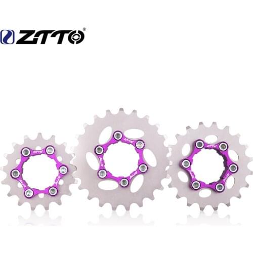 ZTTO MTB Single Speed Cassette Single Cog Gear 16T17T18T19T 20T21T22T23T Freewheel K7 Cassette Bicycle BMX Sprocket bike Accesso